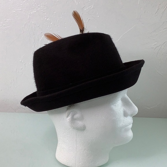 Vintage Mr John Debutante Wool Fedora hat size OSFM EUC - Picture 4 of 11
